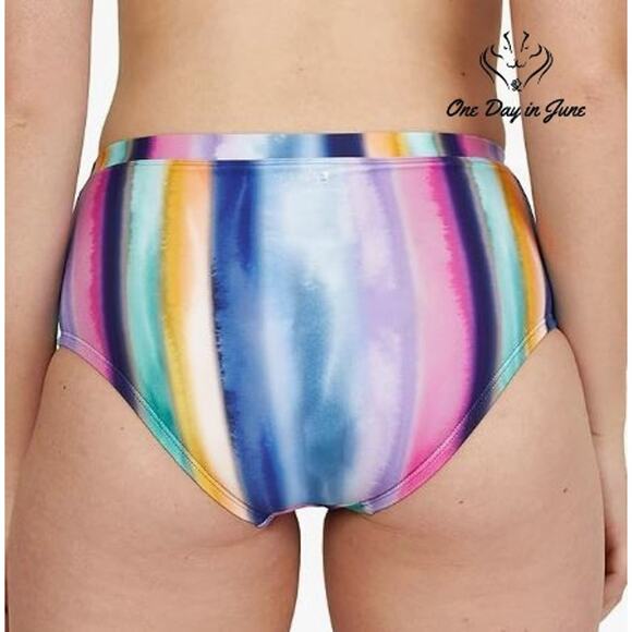 Speedo Porcelain High Waist Bikini Bottom Size XS - Picture 2 of 7